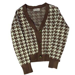 Houndsooth Cardigan Set